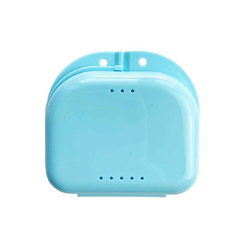 Tooth Retainer Small Hole Tooth Box Braces Container Mouthguard Guard Denture Storage Case Clean Organizer Case