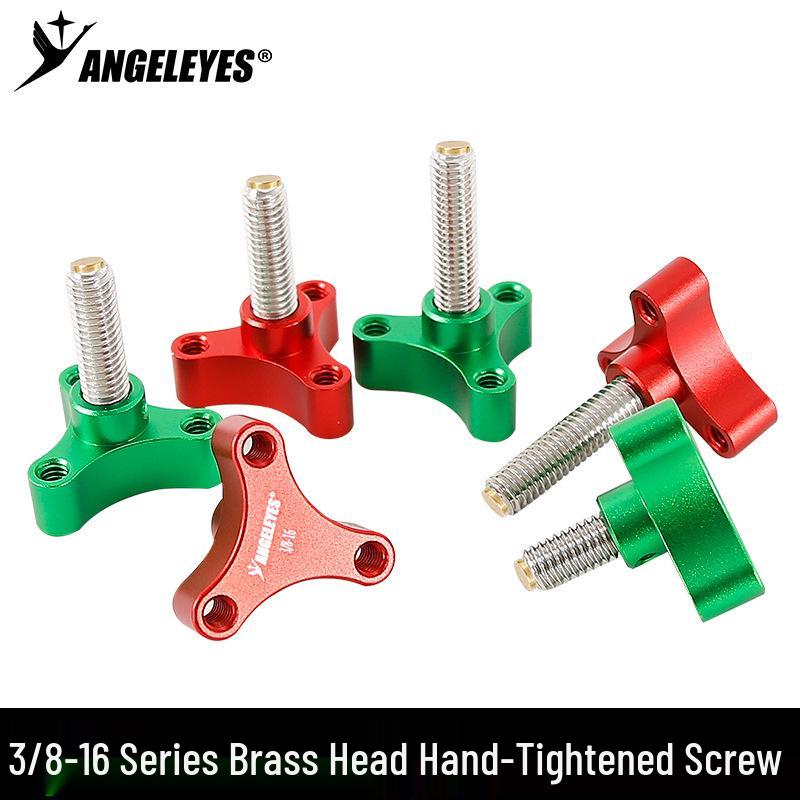 

Xingyuan 3/8 Hand-Tightening Copper Screw with 1/4 Expansion, Various Lengths - Astronomical Photography Accessory Copper Head 3/8-16*1-1/4 Green