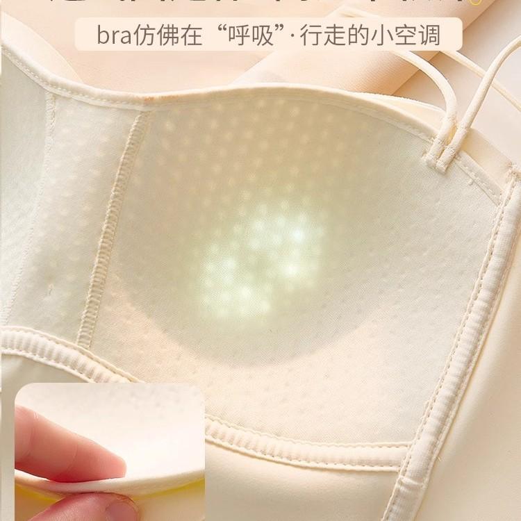 Beautiful back tube top underwear women's anti-light small breasts gather summer thin thin shoulder strap bra new