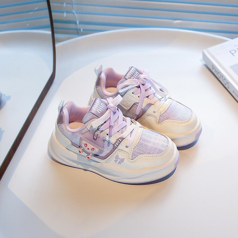 

Обувь для девочек 2025 новый осенний rabub детская спортивная обувь нескользящая легкая модная обувь для скейтборда для девочек-подростков 30 фиолетовый