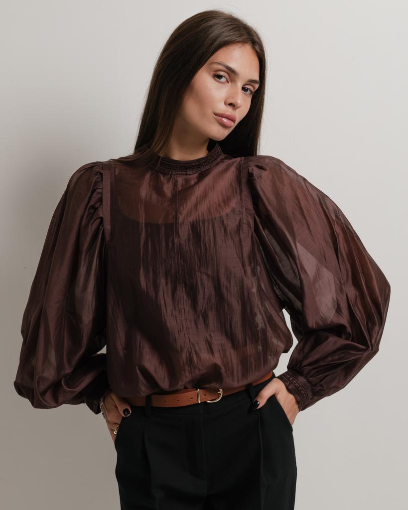 Women's Blouse Phardi 3061 36 Chocolate