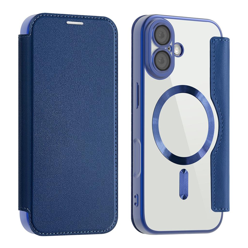 For iPhone 17 Case Compatible with MagSafe RFID Blocking Leather Phone Cover