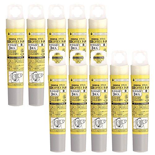 

Zebra B-RWK8-Y Optex 1 & 2 Cartridge Yellow 3 x 10 Pcs Highlighter