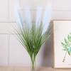 2 Bunches Artificial Greenery Plants with Reed Flower Wheat Grass 85cm Faux Reed Grass Fake Shrubs Pampas Flower Bouquet for Home Garden Wedding Decor