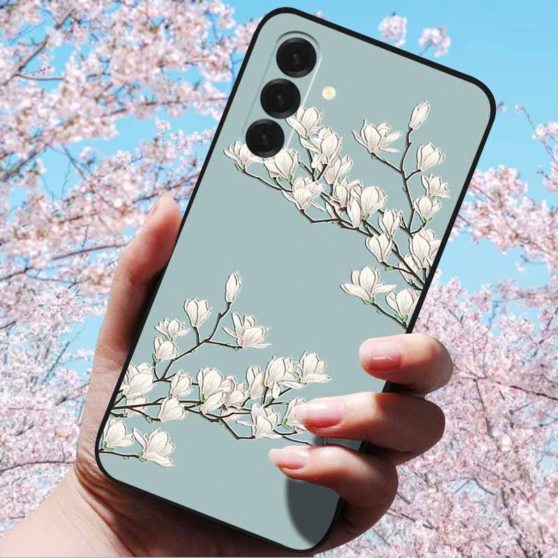 For Samsung Galaxy A56 A36 A26 5G Cases 3D Relief Flower Emboss Soft Silicone For A56 A36 5G 3D Cartoon Case Owl Shell 3D Relief