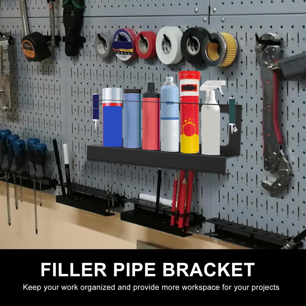 Caulking Gun Holder Wall Mount Heavy Duty Steel Hand Caulking Gun Storage Rack Organizer Garage Space Saving Caulking Holder