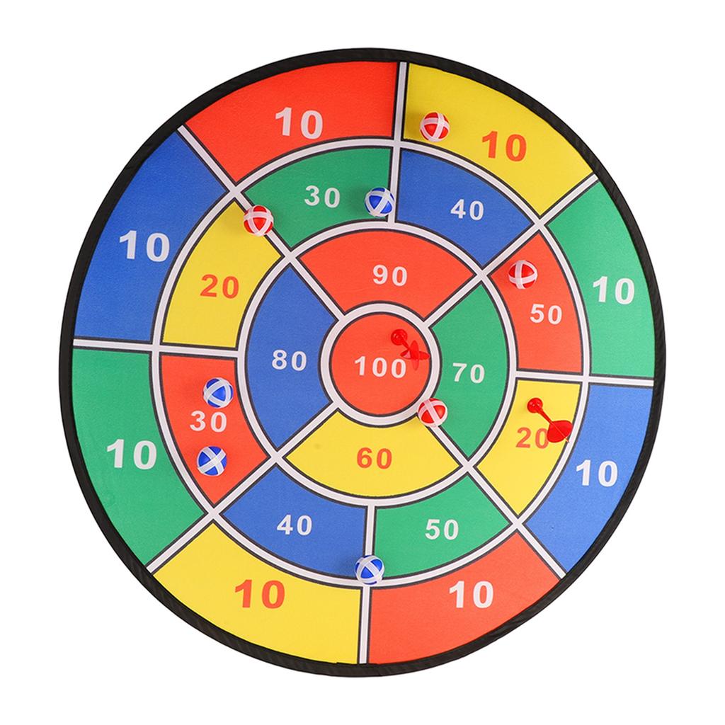 Dart Board Toy Large Size Rich Color Exercise Coordination Skills Kids Dartboard Game Set with 8