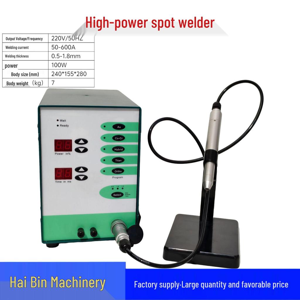 100A Dark Green Spot Welder for Gold/Silver Jewelry and Dental Work