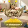 Bee Costume Set Cute with Tutu and Wings Lightweight for Photo Shoots
