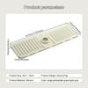Silicone Tap Mat Kitchen Sink Spill-Proof Drying Pads Foldable Drainage Mat for Home Kitchen Sink Storage Accessories