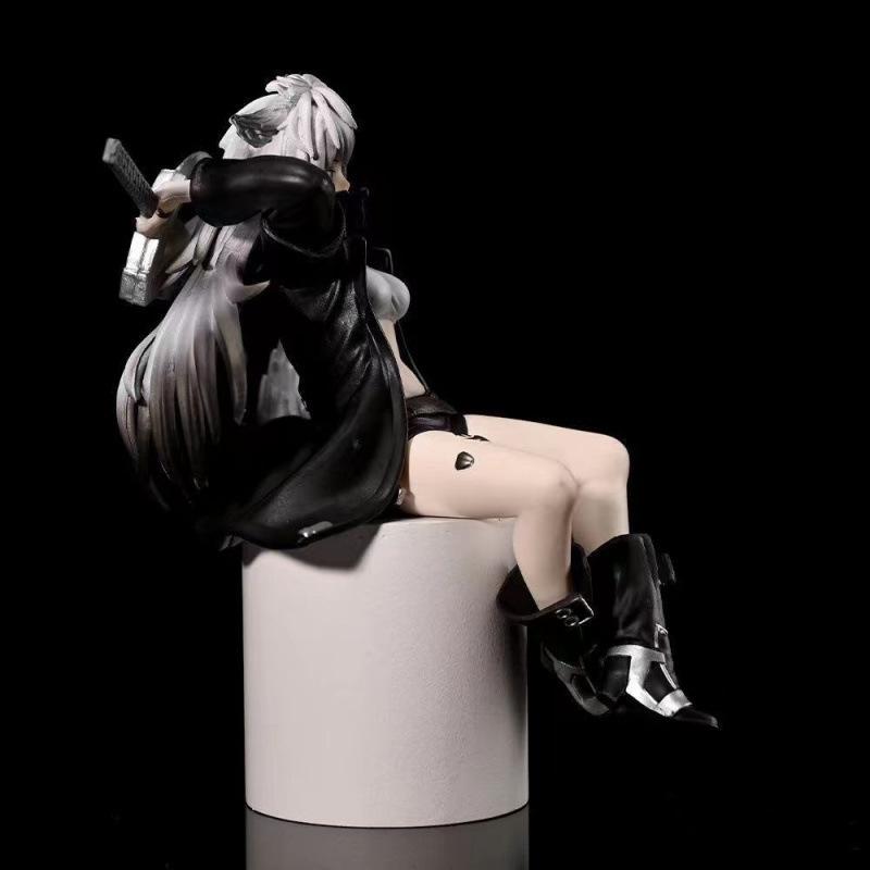 Sitting Lapland Figure Decoration, Beautiful Girl Series Car Chassis Ornament, Statues Around the Ark of Tomorrow