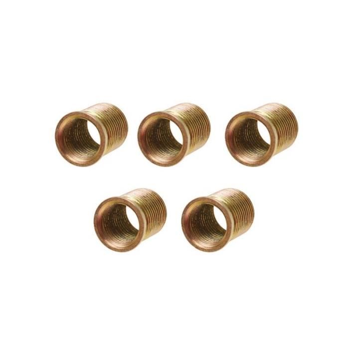 Inserts taraudées de rechange 19 mm m14 x 1,25 5 pièces