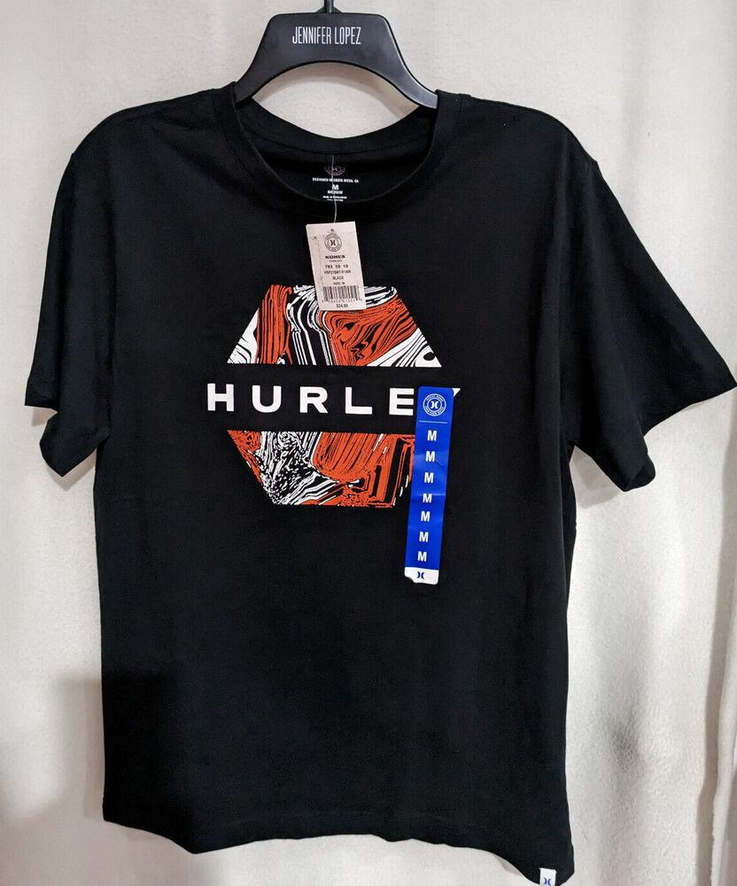 

Черная футболка унисекс Hurley Multi Hexagon Graphic S Hsp21Smt 01466