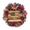 American Flag Artificial Wreath, Front Door Garland, Independence Day 40cm July 4th