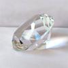 Faceted Cut Clear Crystal Diamond Romantic 60/80/100mm Big Glass Diamond Creativity Crafts Artificial Crystal Diamond