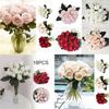 High Realistic Silk Rose Flowers With 18 Heads Ideal For Weddings And Parties