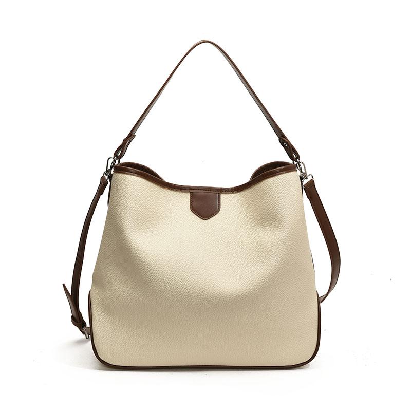 

Повседневная сумка-тоут из искусственной кожи, модная женская сумка через плечо, новая универсальная женская сумка через плечо большой вместимости