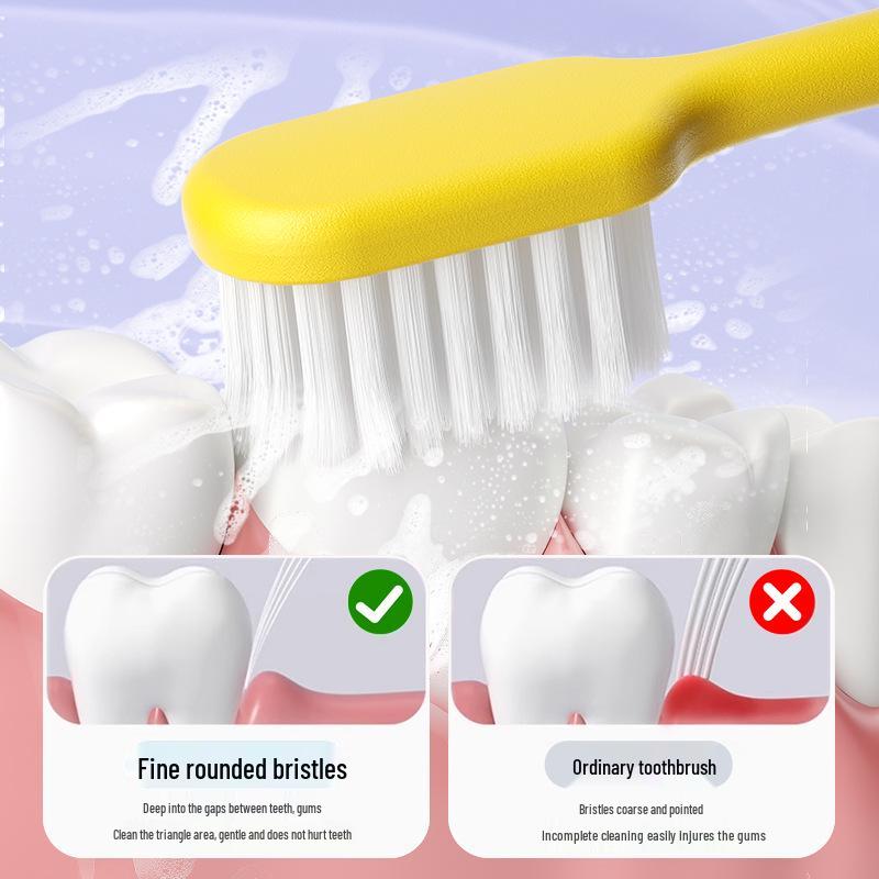 Kashadopamine Advanced Soft Bristle Toothbrush with Wide Head and Small Holes for Gum Care - Adult Home Use