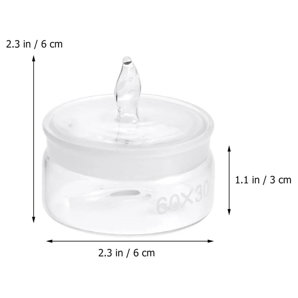Watch Repair Oil Storage Tank Accessories Clean Glass Cup Transparent Bottle Alcohol Watchmakers Tool Component for Watchmaker