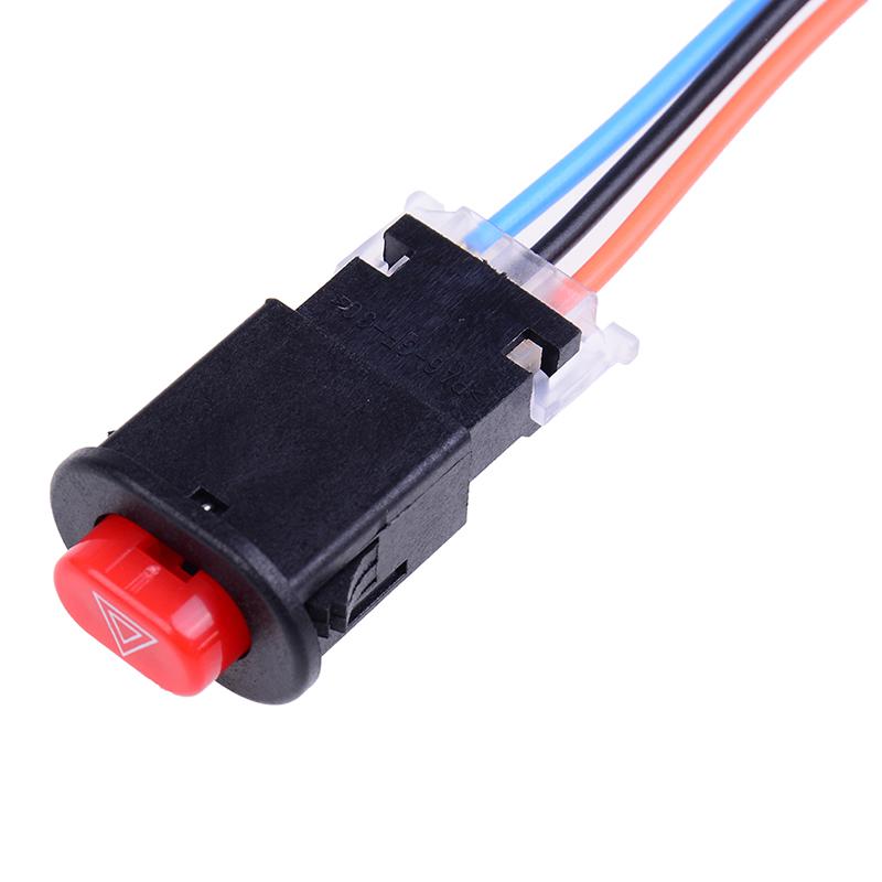 2X Motorkerékpár Vészvillogó Kapcsoló Figyelmeztető Villogó Vészjelző 3 Vezetékkel