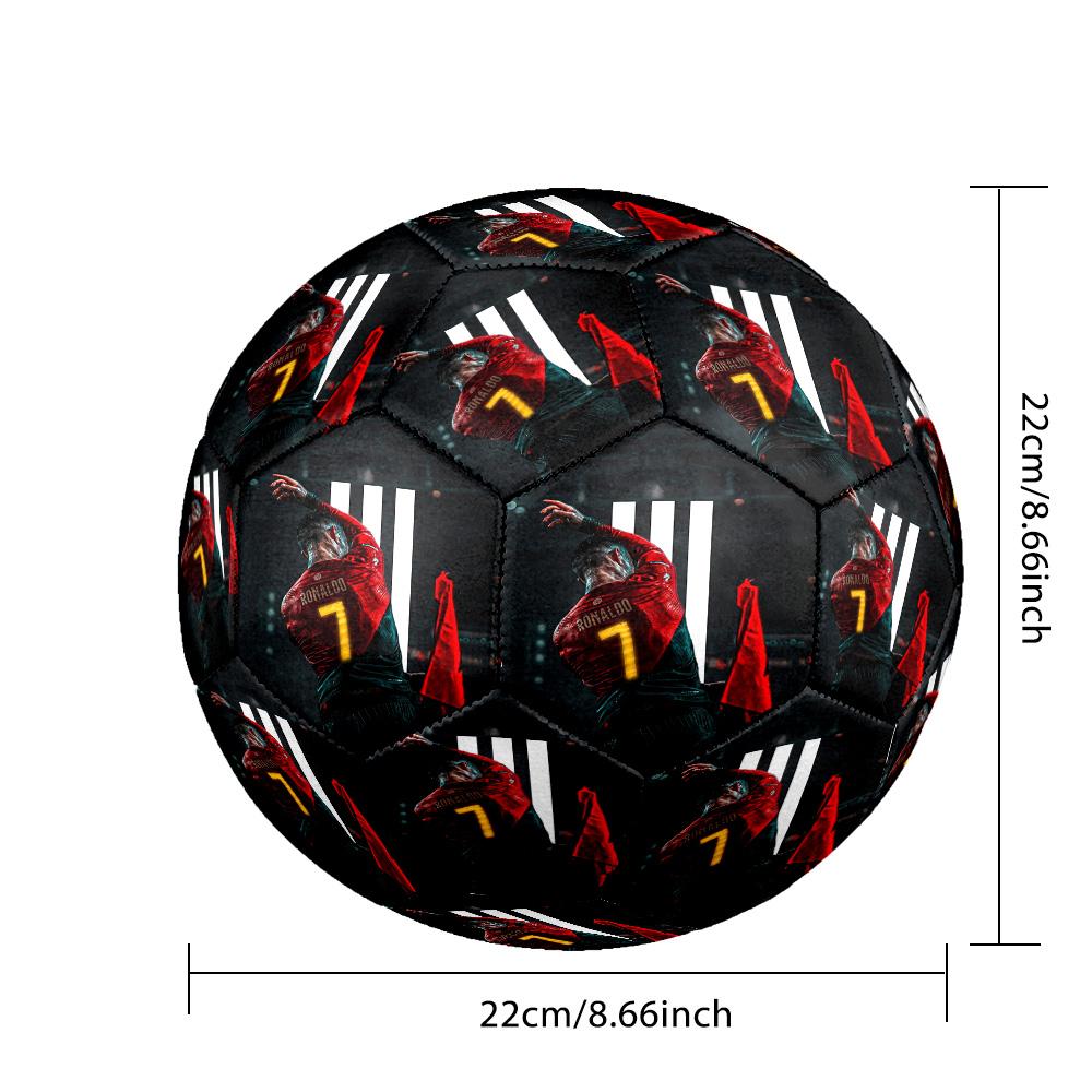 Ronaldo's Celebration Moment Size 5 Soccer Ball Machine Sewn Indoor/Outdoor Training and Matches Sports Enthusiast Gifts