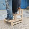 Compact Folding Solid Wood Step Stool & Ladder for Home Use