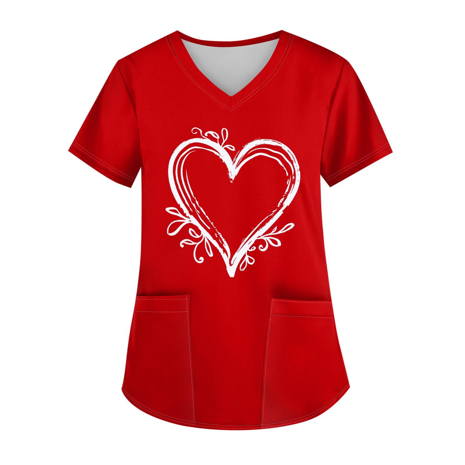 

Женский свободный облегающий топ с принтом рождественского снеговика и V-образным вырезом, короткими рукавами и карманами L