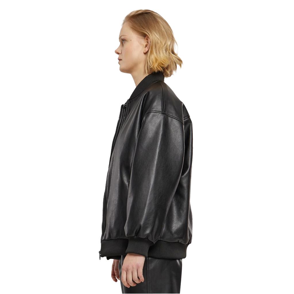 Urban Classics Womens/Ladies Synthetic Leather Bomber Jacket