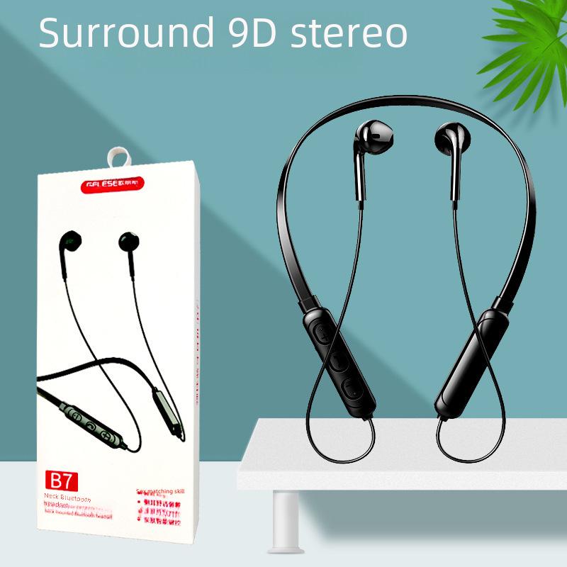 New Wireless Bluetooth 5.0 Sports Neckband Headset with Stereo Sound and Noise Reduction.