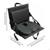Foam Stadium Chair Padded Bleacher Seat Portable with Back Support for Bleachers