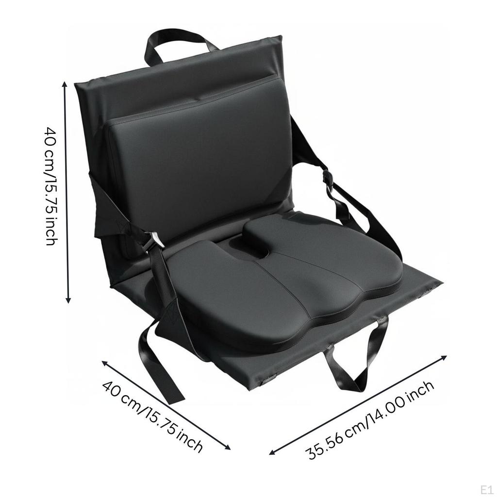 Foam Stadium Chair Padded Bleacher Seat Portable with Back Support for Bleachers