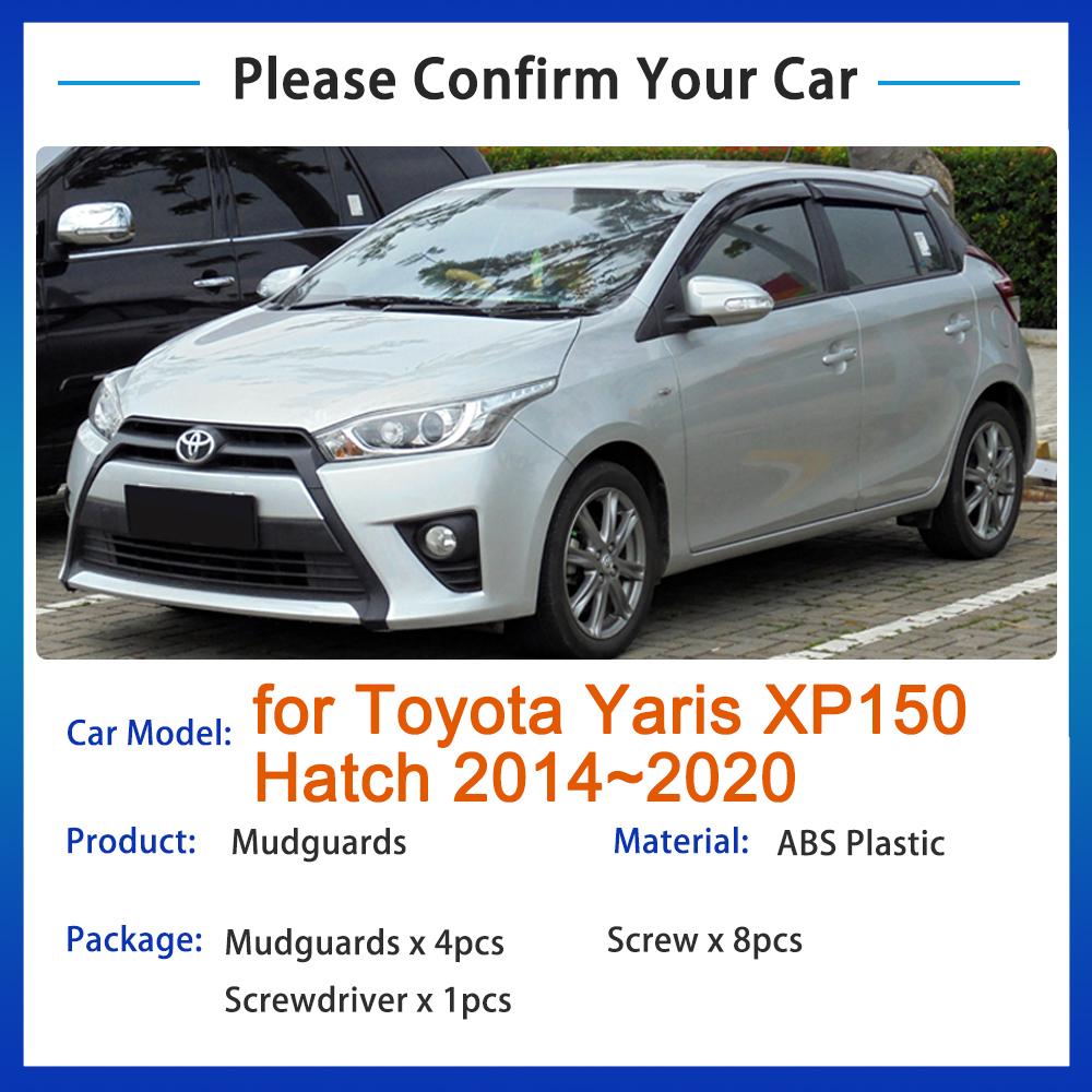 4x Mud Flaps for Toyota Yaris  Vios Hatchback XP150 2014~ 2018 Accessories Mudguards Fender Splash Guards Flap Rear