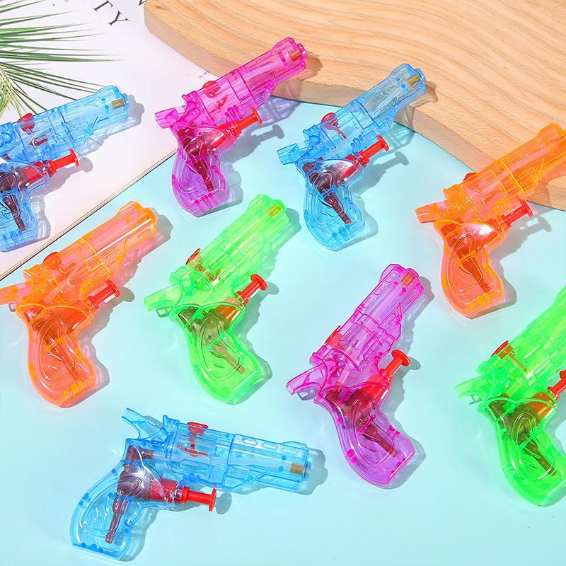 Water Gun Squirt Toys Mini Candy Color Portable Kids Transparent Small Water Rifle Summer Children's Gifts Toys Easy Operation