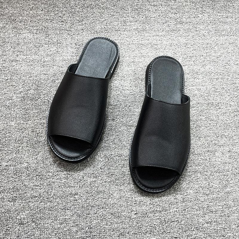 2025 new summer men's sandals Korean version of men's leather sandals breathable casual slippers sandals dual-purpose beach shoes tide