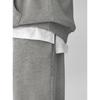 Men's Casual Pants Fall Vertical European Cotton Velvet Sports Trousers Fashion Loose Large Size All-match Straight Wide-leg Pants