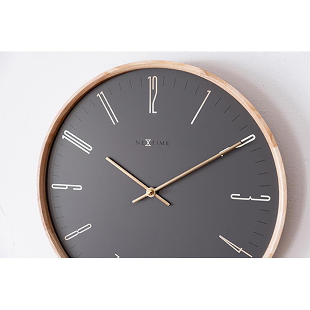 El Commune Wall Clock Thin M Gray NXT-J009