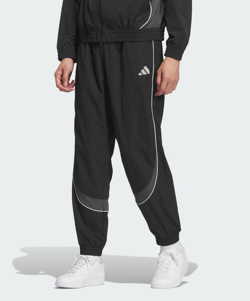 ADIDAS Brand Love Loose Fit Light Woven Full Length Elastic Cuff Pants Kf1337