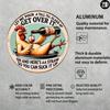 CluckOvercomePro Metal Tin Sign Wall Art Durable Office Home Decor