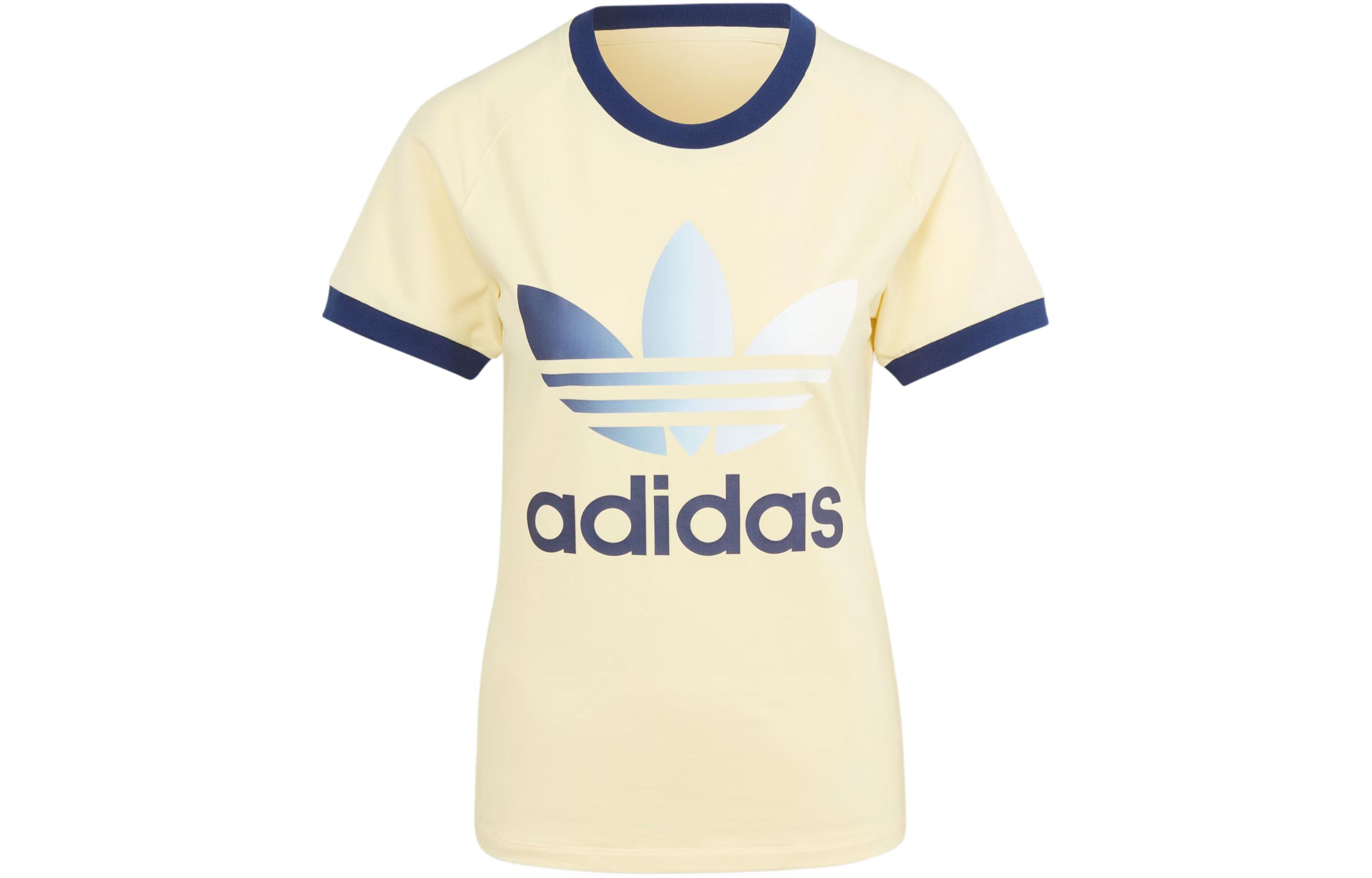 Adidas Originals Raglan Sleeve T Shirt Women s Yellow IR6036 XS