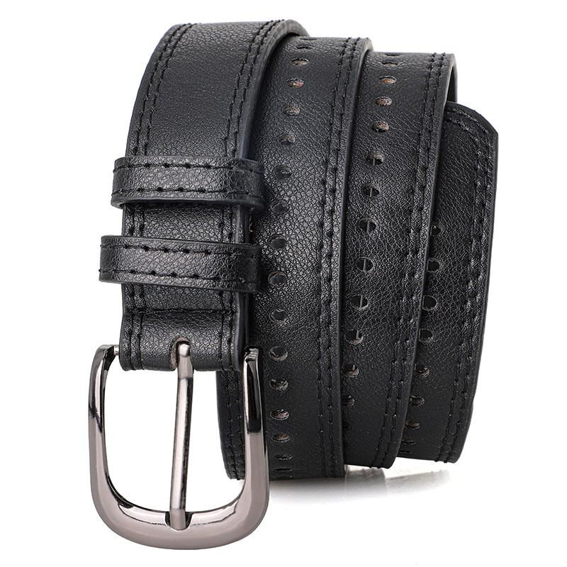 European and American new retro, artistic, men s and women s belts, Ins style Korean casual, multi-functional denim belt 105cm чёрный