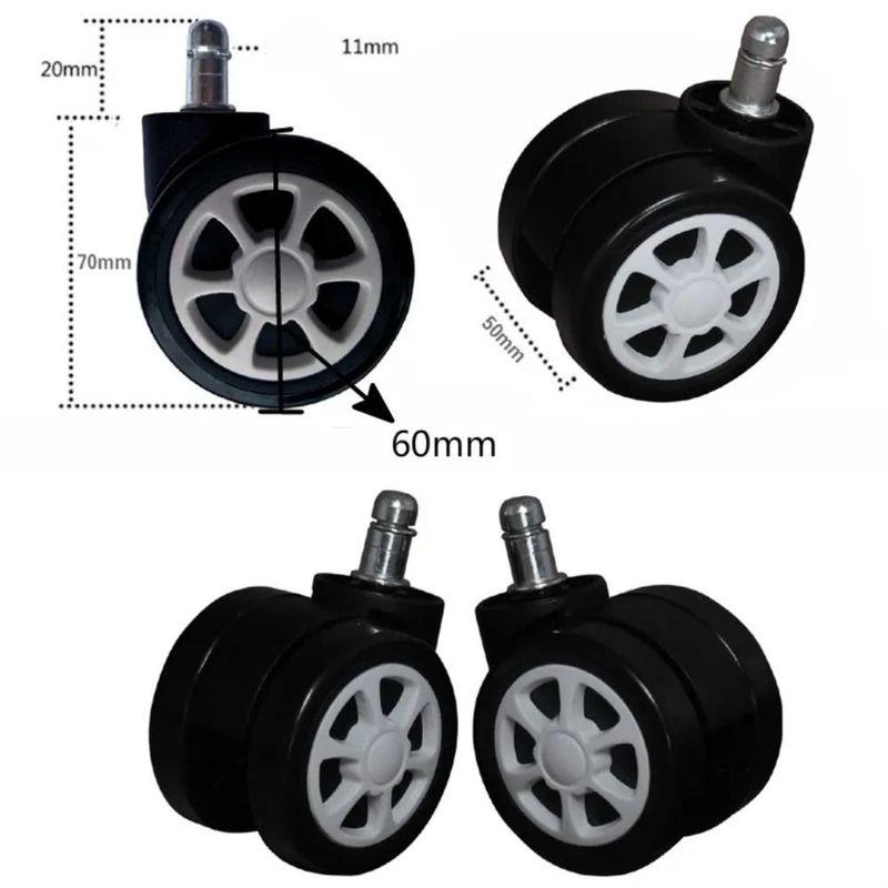 Universal Quiet 360 Degree Swivel Wear-resistant Smooth Luggage Wheels Sturdy Removable Furniture Casters Furniture Accessories