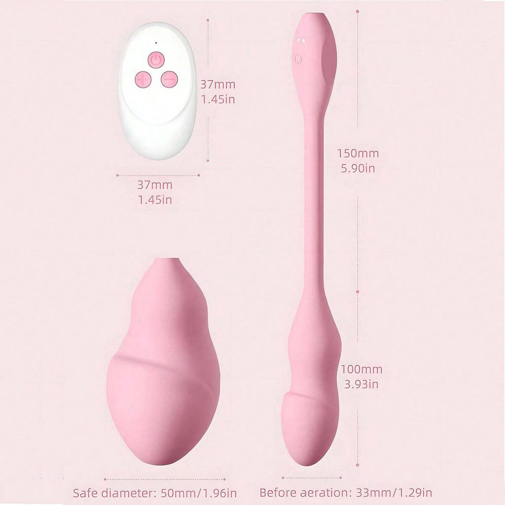 Wearable Vibrator Inflatable Vibrating Anal Vibrator with 10 Vibration Modes Remote Control Couples Clitoral Panties Vibrator for Women Adult Sex Toys