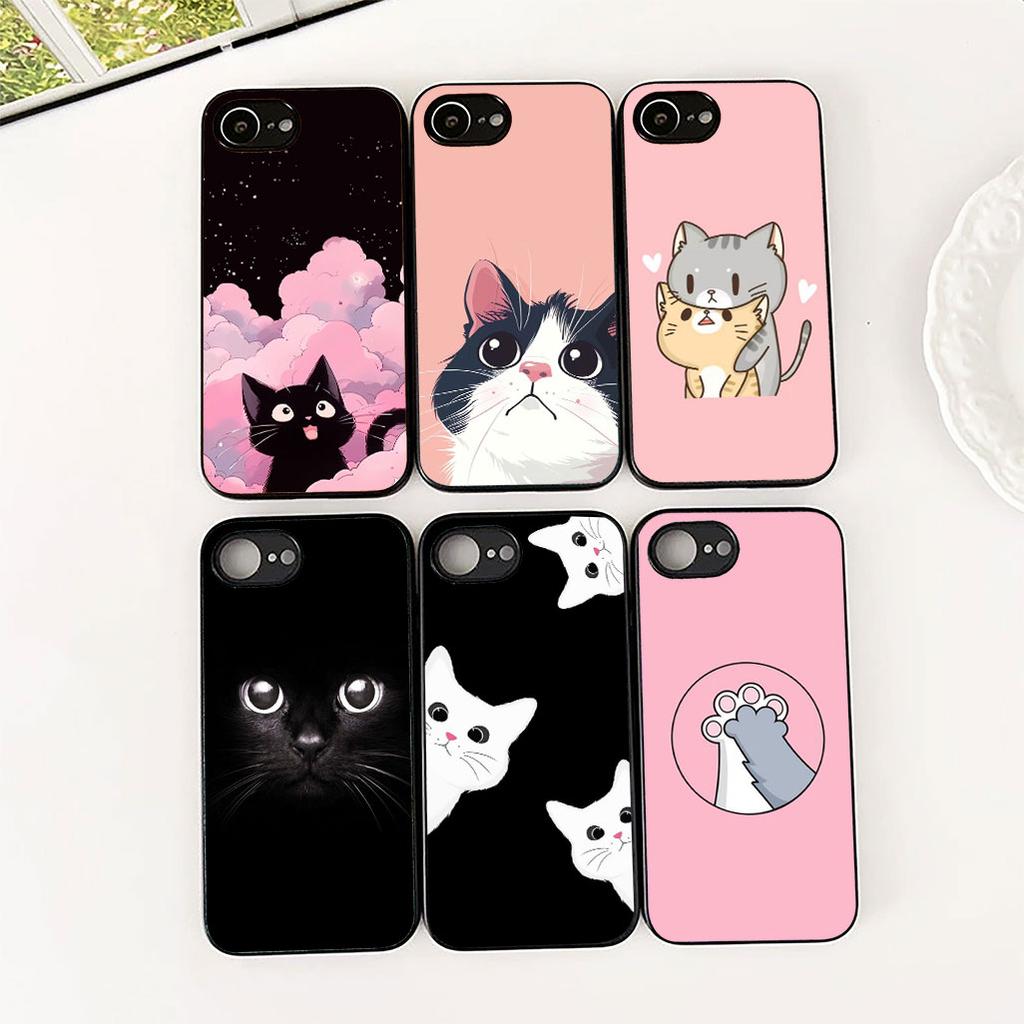 Eyes Cat Meow Kitten Paw Phone Case for Apple iPhone 17 Pro XS Max Air 6 7 8 Plus 5 + SE 2022 SE2 16E 8+ Protective Cover