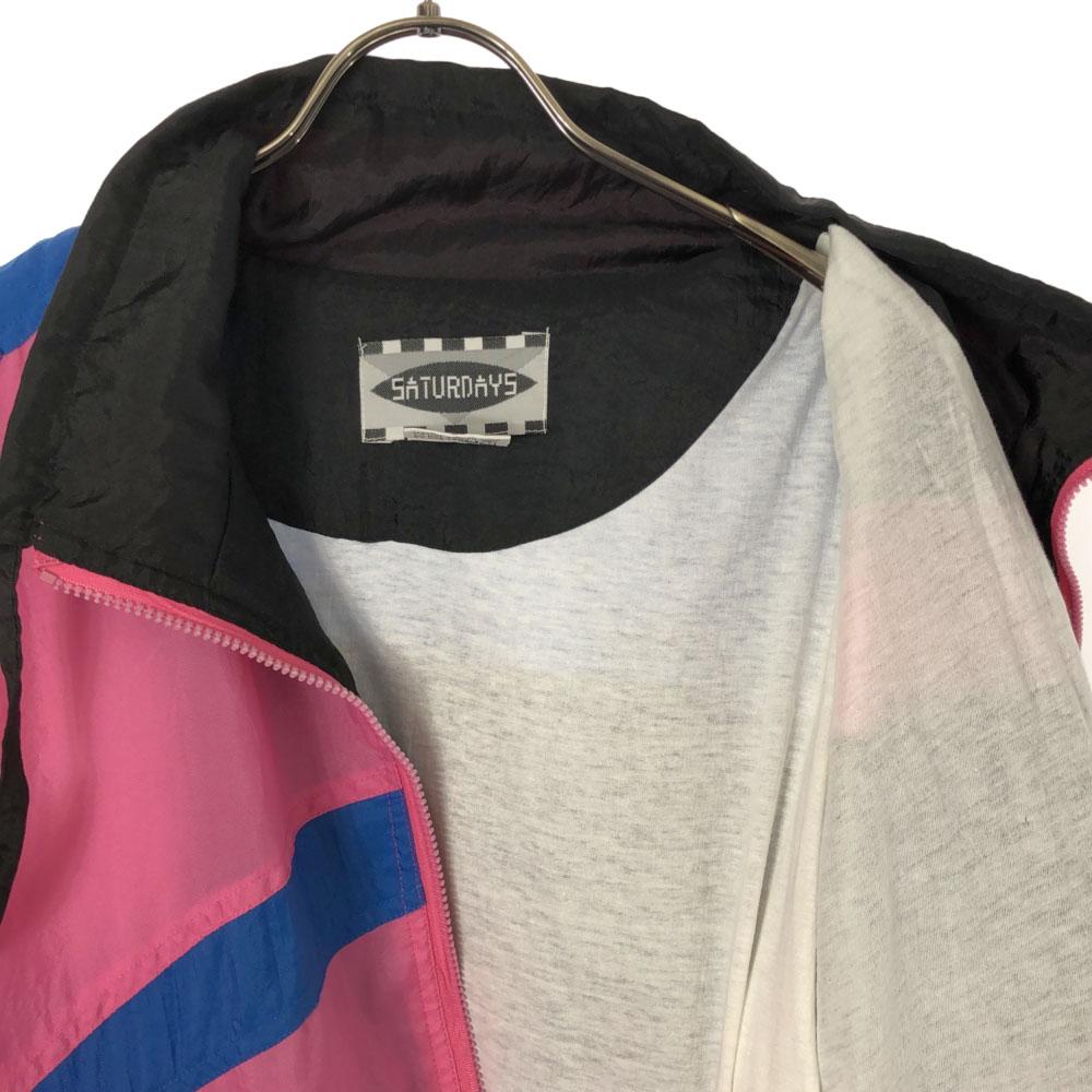 SATURDAY'S 80s Nylon jacket L pink Old vintage Men's Used