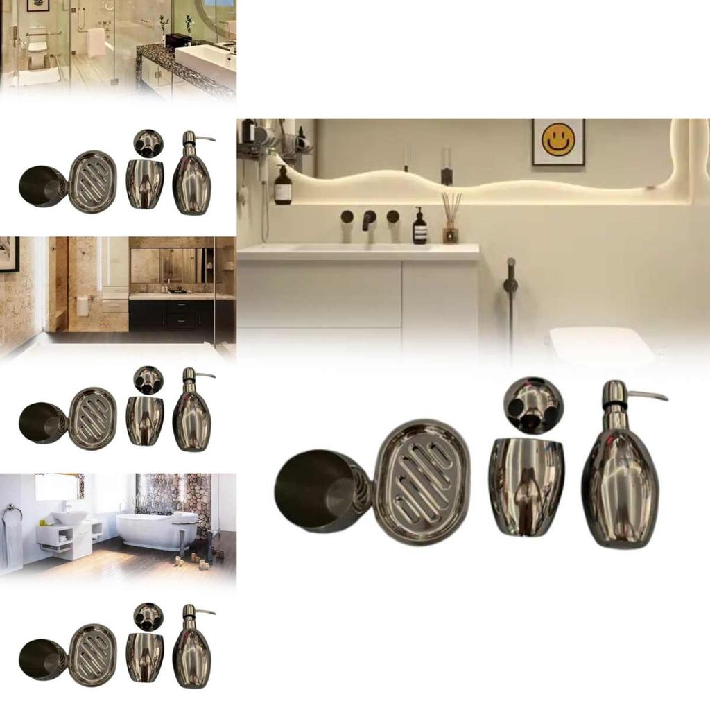 Stainless Steel Hand Soap Dispenser Bathroom Decor With Press Button For Bathroom