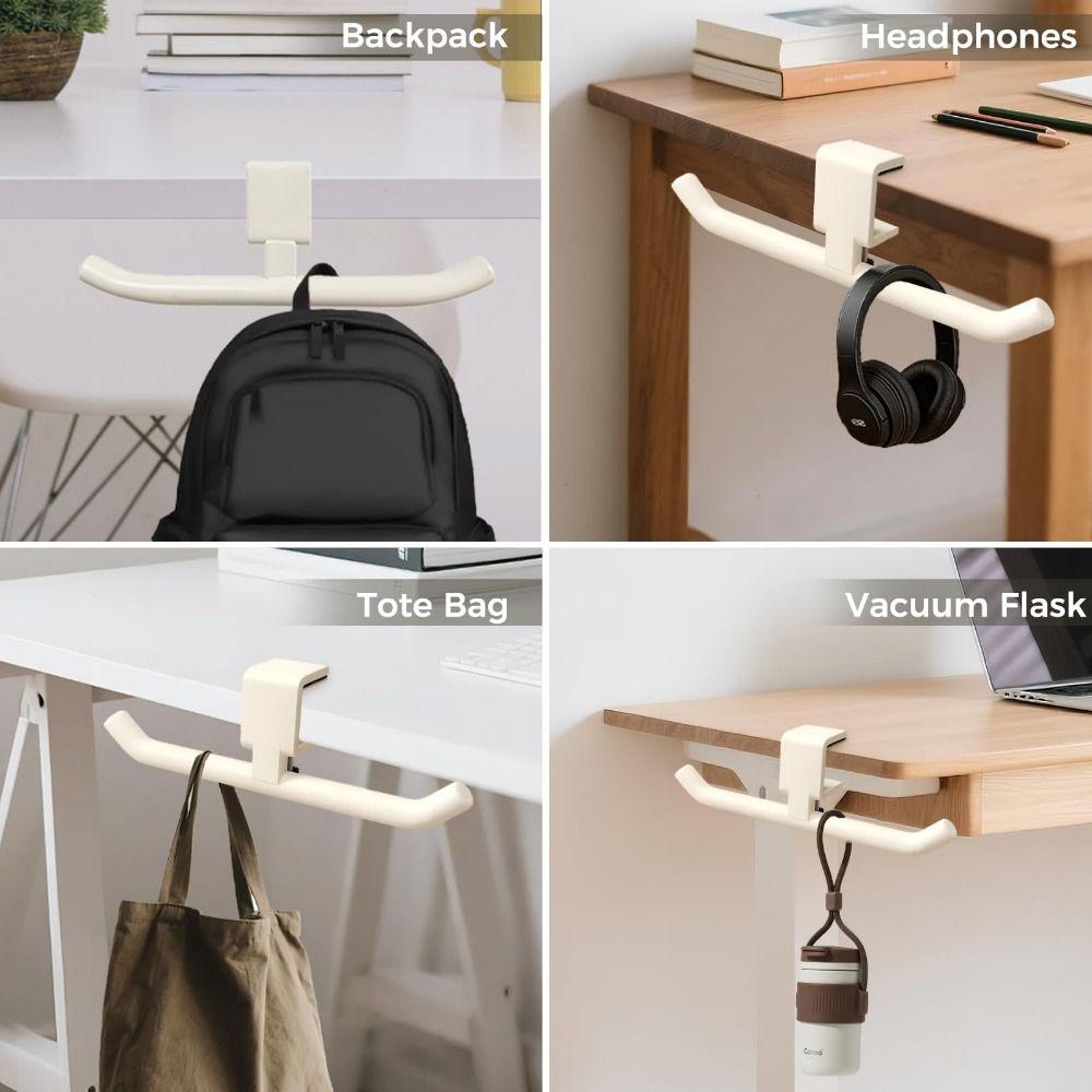 Gancho Colgante para Bolsa de Escritorio Hierro Gancho Lateral para Escritorio Gancho Universal para Mochila Escolar Escritorio de Oficina