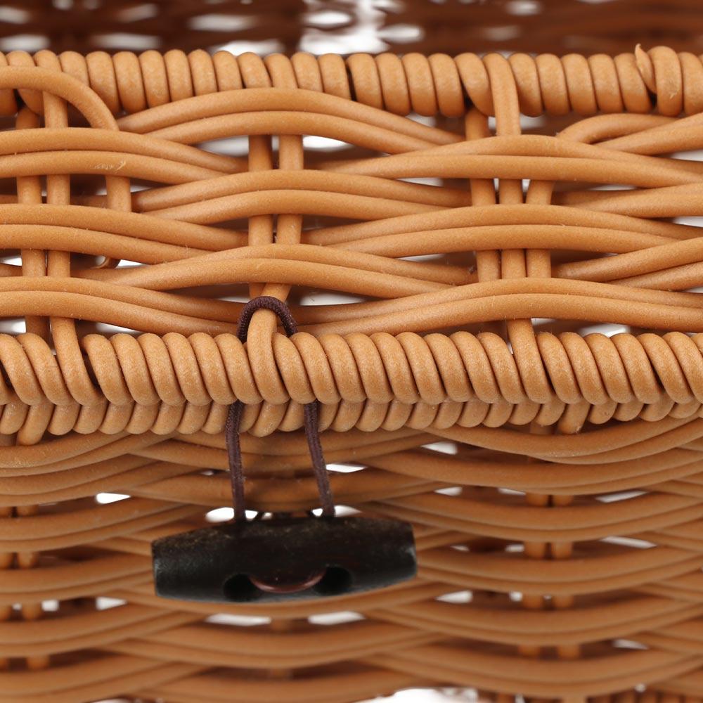 Retro-Stil Imitation Rattan Taschentuchbox Rechteckiger Kartonbehälter Langlebiger Serviettenhalter Tisch