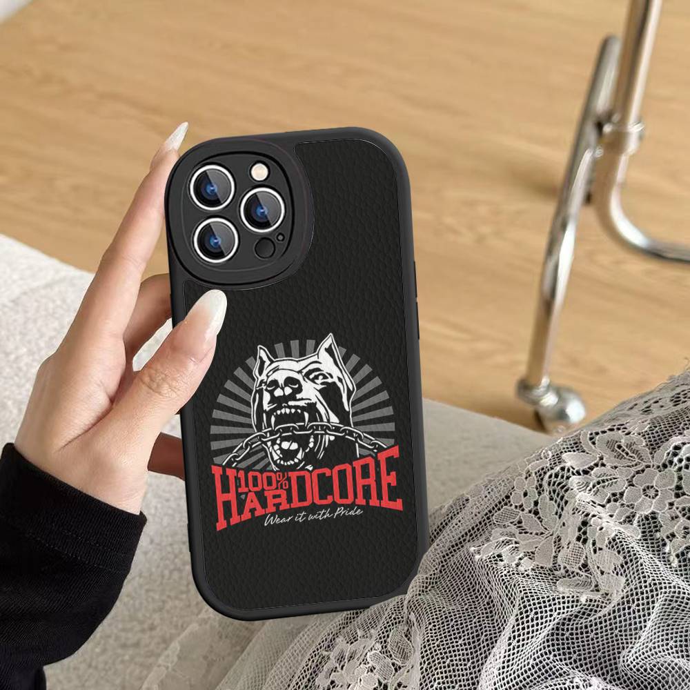 

Bone Gabber 100Hardcore Dog Phone Case For IPhone 16 15 14 13 12 11 Pro Max Plus Shockproof Leather Cover iPhone 16 pro