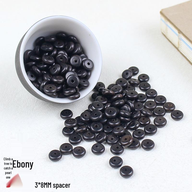 

Ebony Wood Spacer Beads 3x8MM for Mid-Autumn Festival DIY Projects