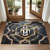 Juventus FC Design Crystal Velvet Rug Soft Decorative Mat for Bedroom Entrance